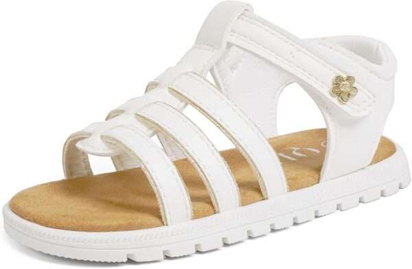 Toddler Girl Sandals Little Kids Summer Dress Shoes Open Toe Flats