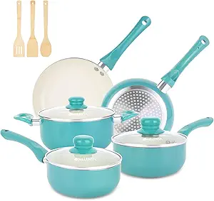 Pots and Pans Set Nonstick, 11pcs Kitchen Cookware Sets Induction