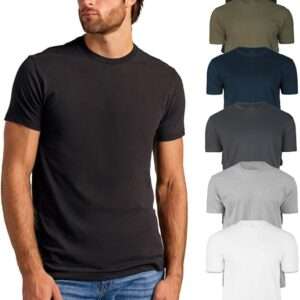 True Classic Mens T-Shirts - Short Sleeve Crew Neck Plain Novelty T Shirt