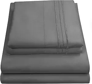 Queen Size Bed Sheets - Breathable Luxury Sheets with Full Elastic & Secure Corner
