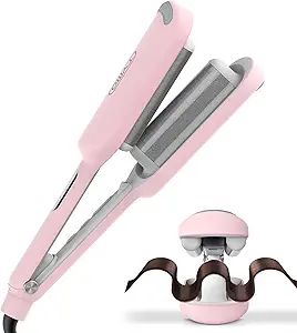 Curling Iron Hair Crimper Waver - TYMO ROVY Beach Waves Curling Wand