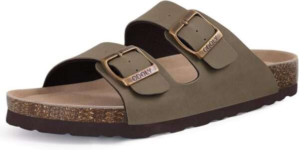 Women's Cork Footbed Slide Sandal, Arch Support Summer Outdoor
