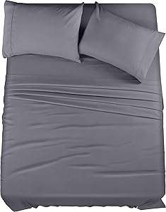 Utopia Bedding Queen Sheet Set – 4 Piece Bed Sheets for Queen Size Bed, Soft