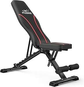 FLYBIRD Adjustable Bench,Utility Weight Bench for Full Body Workout