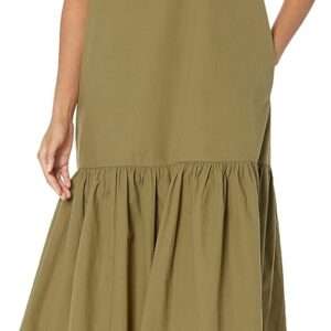 The Drop Women's Ilana Loose Sleeveless Wide-Hem Poplin Maxi Dress