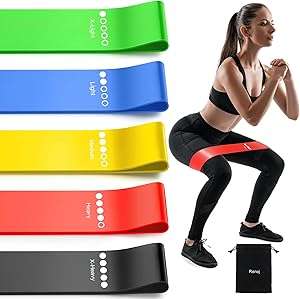 Resistance Bands for Working Out, Elastic Exercice Loop Bands for Physical Therapy, Yoga Starter Set