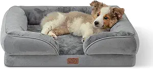 Bedsure Orthopedic Dog Bed for Medium Dogs - Waterproof Dog Sofa Beds