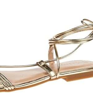 The Drop Women's Samantha Flat Strappy Lace-up Sandal