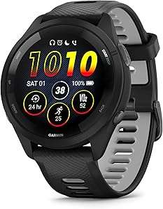 Garmin Forerunner 265 Running Smartwatch, Colorful AMOLED Display
