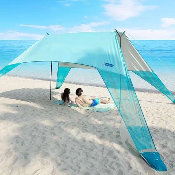 INSTANTENT® 15x9FT Beach Tent for Family, with UPF50+ Protection