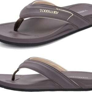 Mens Flip Flops With Arch Support Ultra Soft Cushion Footbed Durable