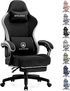 GTPLAYER Gaming Chair, Computer Office Chair with Pocket Spring Cushion, Linkage