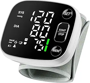 Oklar Blood Pressure Monitors for Home Use Rechargeable Wrist Digital BP Machine