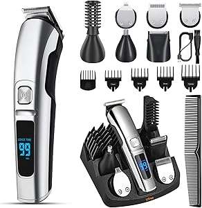 Ufree Beard Trimmer for Men, Waterproof Electric Razor for Nose, Body