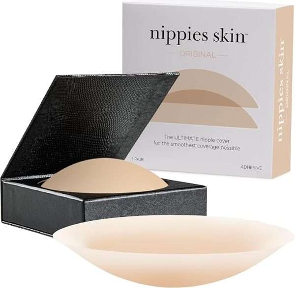 Nippies Nipple Covers for Women - Sticky Adhesive Silicone Pasties - Reusable Pasty