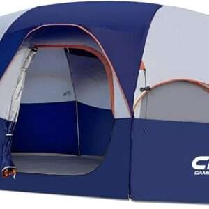 CAMPROS CP Tent 8 Person Camping Tents, Weather Resistant Family Tent, 5 Large