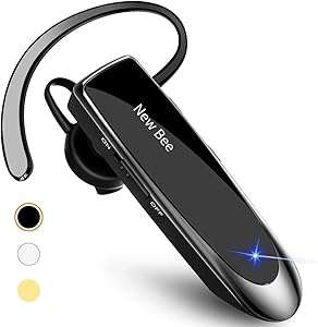 New bee Bluetooth Earpiece V5.0 Wireless Handsfree Headset