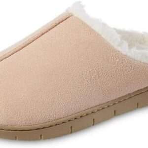 isotoner Women's Microsuede Hoodback Slipper: Non-Slip Sole, Indoor