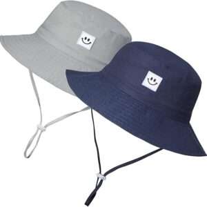 Baby Sun Hat Smile Face UPF 50+ Toddler Bucket Hat for Boys Girls 0-7 Years 4.8 4.8
