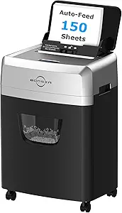 Bonsen Paper Shredder for Office with 6 Gallon Large Bin, 150-Sheet