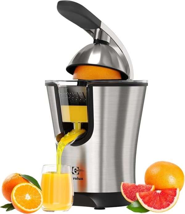 Eurolux Premium Electric Orange Juicer | Stainless Steel Citrus Squeezer