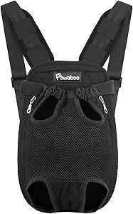 Pawaboo Pet Carrier Backpack, Adjustable Pet Front Cat Dog Carrier