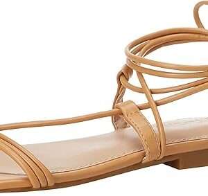 The Drop Women's Samantha Flat Strappy Lace-up Sandal