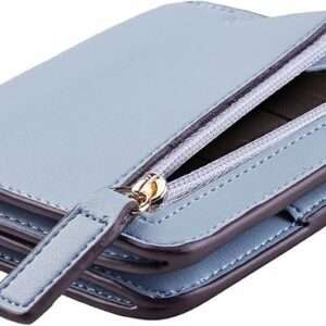 Toughergun Wallet Women Rfid Blocking Small Compact Bifold Luxury Leather