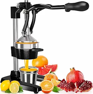 Eurolux Cast Iron Citrus Juicer | Extra-Large Commercial Grade Manual