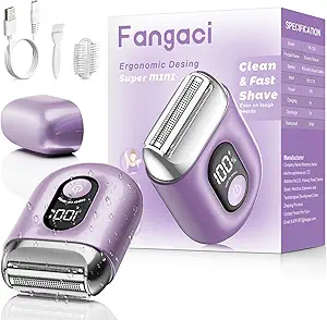 Cordless Electric Shaver for Women: Mini Electric Razors with LED Display