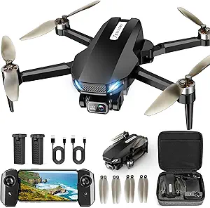 Drone with Camera for Adults, 2K HD GPS Drones with Auto Return
