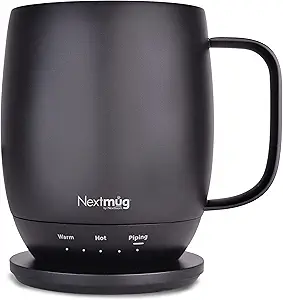 Nextmug - Temperature-Controlled, Self-Heating Coffee Mug (14 oz.)