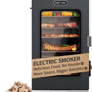 East Oak 30" Electric Smoker for Outdoors | Built-in Meat Probe & Up to 6× Longer