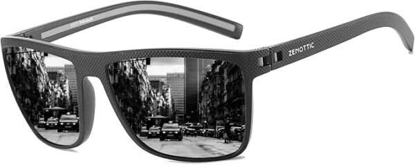 ZENOTTIC Polarized Sunglasses for Men Lightweight TR90 Frame UV400