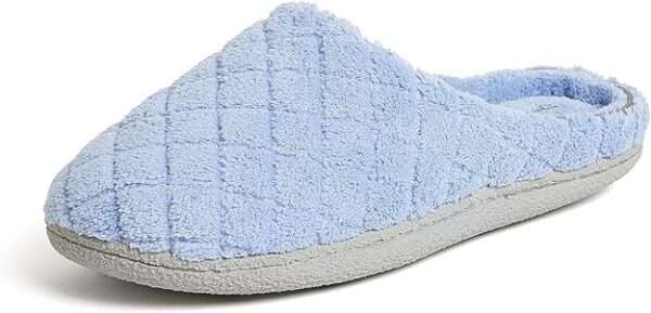Dearfoams Women's Memory Foam Washable Leslie Clog House Slipper