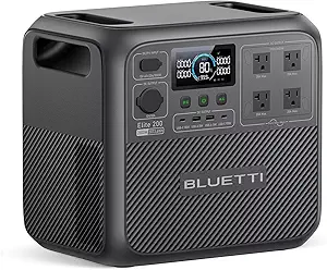 BLUETTI Solar Generator Elite 200 V2 (2025 New), 2073.6Wh LFP Battery Backup