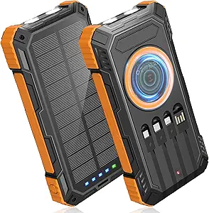 Power Bank Solar Charger,49800mAh Wireless Portable Charger