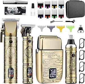 GSKY Hair Clippers for Men Professional, Beard Trimmer Kits & Sets, Cordless Mens