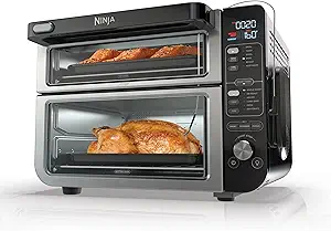 Ninja Double Oven, 12-in-1, FlexDoor, Smart Finish, Dual Convection