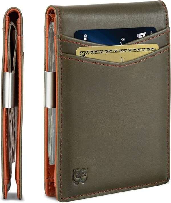 SERMAN BRANDS Money Clip Wallet - Mens Wallets slim Front Pocket