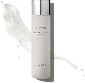 TIRTIR Milk Toner - Soft and Milky Texture, Deep Hydrating, Moisturizing ,Glow, Plant