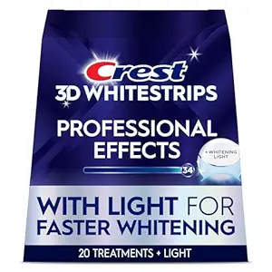 Crest 3D Whitestrips, Radiant Express with LED Accelerator Light, Teeth Whitening
