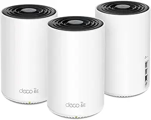 TP-Link 𝐃𝐞𝐜𝐨 XE75 Pro AXE5400 Tri-Band WiFi 6E Mesh System- 2.5G WAN/LAN Port