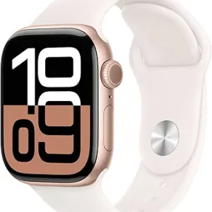 Apple Watch Series 10 [GPS 42mm case] Smartwatch with Rose Gold Aluminium