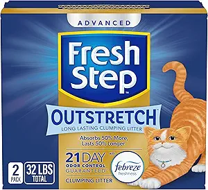Fresh Step Outstretch Advanced Long Lasting Clumping Litter with Febreze Freshness